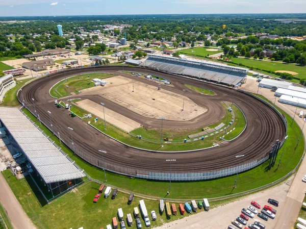 2020年7月19日 美国爱荷华州诺克斯维尔 诺克斯维尔赛道 Knoxville Raceway 是位于诺克斯维尔 Knoxville Iowadefault 的马里恩县游乐场 Marion — 图库照片