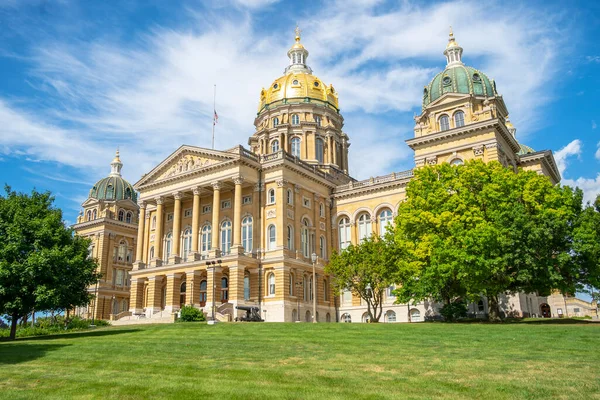 Juli 2020 Des Moines Iowa Het Iowa State Capitol Het — Stockfoto