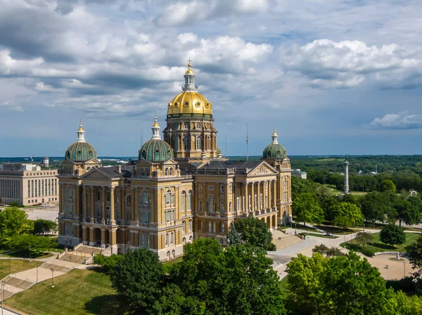 Julio 2020 Des Moines Iowa Estados Unidos Capitolio Estatal Iowa — Foto de Stock