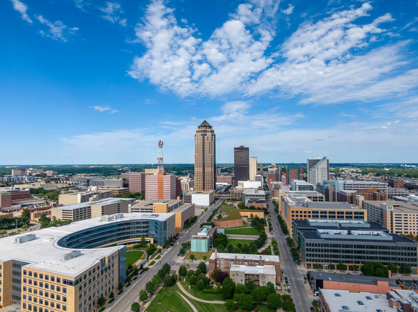 July 19, 2020 - Des Moines, Iowa, USA: Des Moines is the capital of Iowa. It was incorporated on September 22, 1851, as Fort Des Moines, which was shortened to "Des Moines" in 1857default