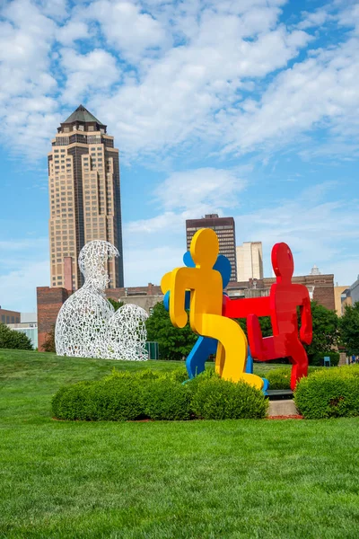 Luglio 2020 Des Moines Iowa Usa Des Moines Capitale Dell — Foto Stock