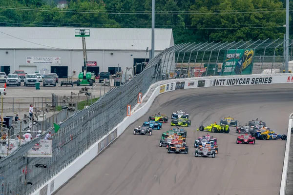 Alexander Rossi Dos Estados Unidos Cai Durante Bommarito Automotive Group — Fotografia de Stock