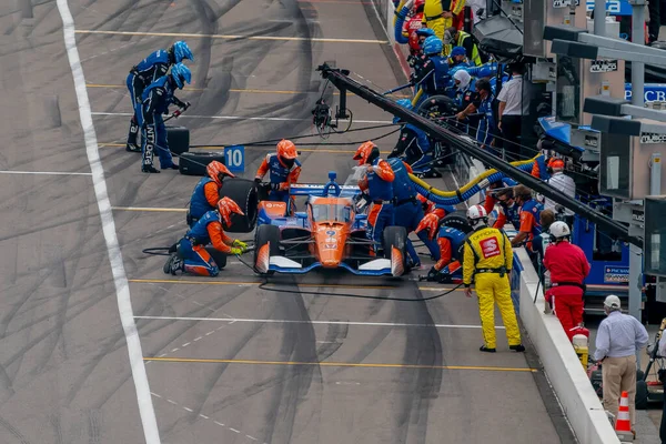 Scott Dixon Auckland Nueva Zelanda Trae Coche Para Servicio Durante —  Fotos de Stock