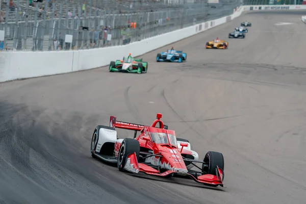 Marcus Ericsson Kumla Suecia Corre Través Los Giros Durante Carrera — Foto de Stock