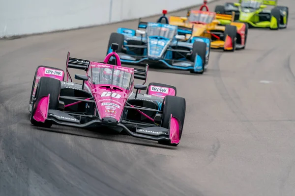 Jack Harvey Lincoln Inglaterra Corre Través Los Giros Durante Carrera — Foto de Stock