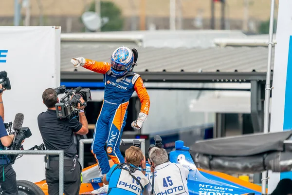 Scott Dixon Vence Bommarito Automotive Group 500 World Wide Technology — Fotografia de Stock