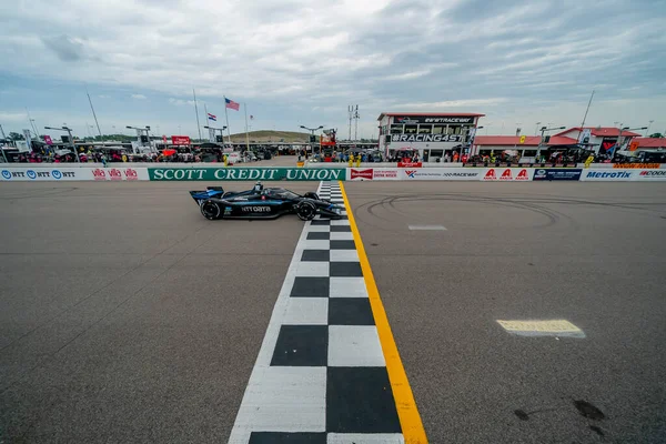 Felix Rosenqvist Varnamo Suecia Corre Través Los Giros Durante Carrera —  Fotos de Stock