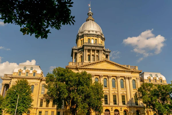 Augustus 2020 Springfield Illinois Het Illinois State Capitol Gelegen Springfield — Stockfoto