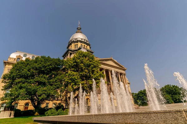 Sierpnia 2020 Springfield Illinois Usa Illinois State Capitol Położony Springfield — Zdjęcie stockowe