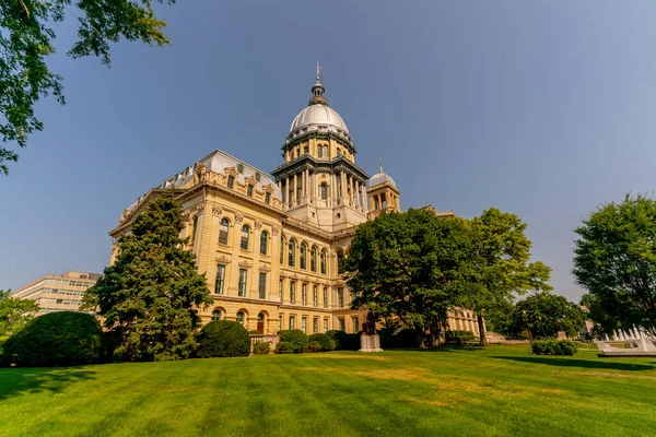 Augustus 2020 Springfield Illinois Het Illinois State Capitol Gelegen Springfield — Stockfoto