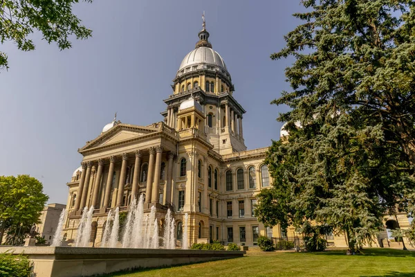 Augustus 2020 Springfield Illinois Het Illinois State Capitol Gelegen Springfield — Stockfoto