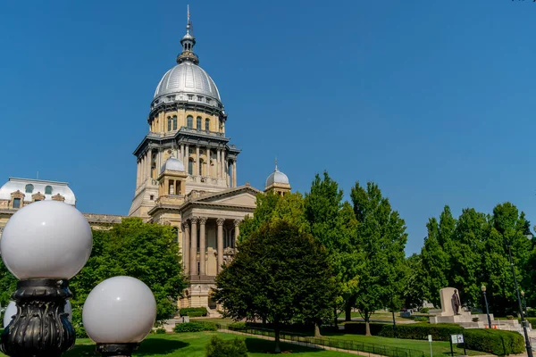 Augustus 2020 Springfield Illinois Het Illinois State Capitol Gelegen Springfield — Stockfoto