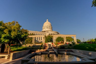 26 Ağustos 2020 - Jefferson City, Missouri, ABD: Jefferson City 'de bulunan Missouri Eyalet Başkenti ve diğer ikisinin yangınlarda zarar görmesinden sonra şehrin üçüncü başkenti..
