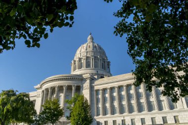 26 Ağustos 2020 - Jefferson City, Missouri, ABD: Jefferson City 'de bulunan Missouri Eyalet Başkenti ve diğer ikisinin yangınlarda zarar görmesinden sonra şehrin üçüncü başkenti..