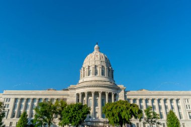 26 Ağustos 2020 - Jefferson City, Missouri, ABD: Jefferson City 'de bulunan Missouri Eyalet Başkenti ve diğer ikisinin yangınlarda zarar görmesinden sonra şehrin üçüncü başkenti..