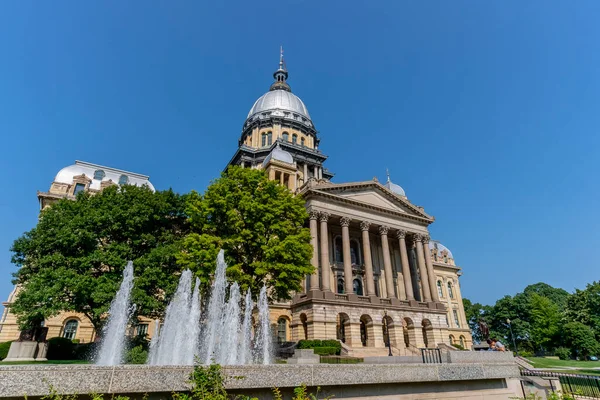 Augustus 2020 Springfield Illinois Het Illinois State Capitol Gelegen Springfield — Stockfoto