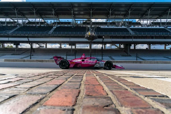 Marco Andretti Los Estados Unidos Cruza Patio Ladrillos Mientras Practica — Foto de Stock