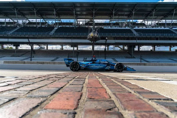 Max Chilton Reigate England Crosses Yard Bricks Practices Harvest Indianapolis — Stock Photo, Image