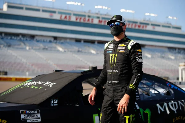 Kurt Busch Corridas Para South Point Hotel Casino 400 Las — Fotografia de Stock