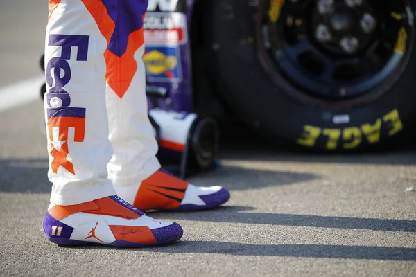 Denny Hamlin Corridas Para South Point Hotel Casino 400 Las — Fotografia de Stock