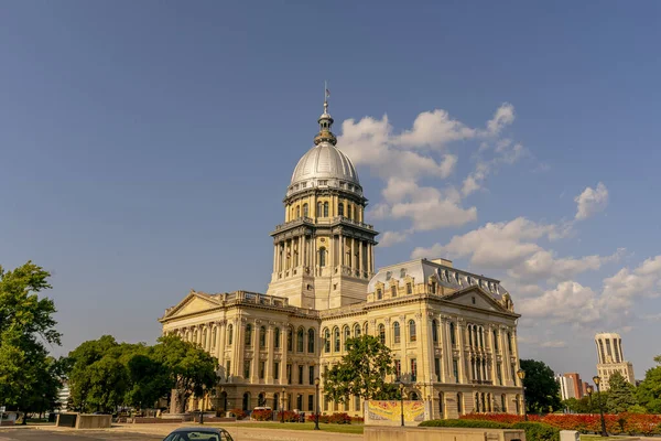 Augustus 2020 Springfield Illinois Het Illinois State Capitol Gelegen Springfield — Stockfoto