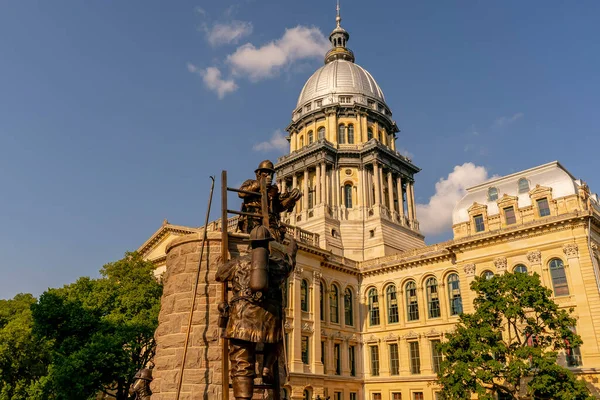 August 2020 Springfield Illinois Usa Illinois State Capitol Located Springfield — Stock Photo, Image