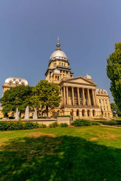 Augustus 2020 Springfield Illinois Het Illinois State Capitol Gelegen Springfield — Stockfoto