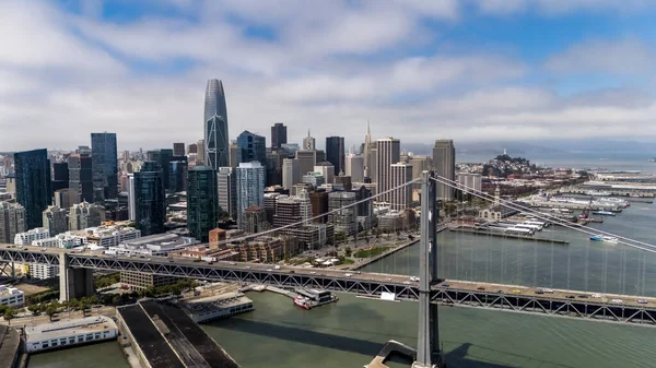 SAN FRANCISCO, CA USA - July 28, 2025:  An aerial view of San Francisco reveals a vibrant cityscape of rolling hills, diverse architecture, and iconic landmarks nestled along the edge of the Pacific coast.