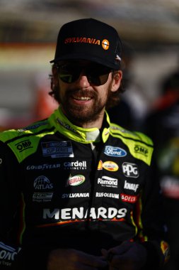 RYAN BLANEY (12) of High Point, NC waits to qualify for the Bass Pro Shops Night Race in Bristol, TN.