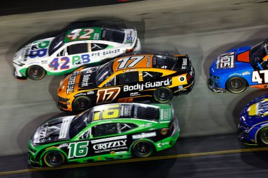 CHRIS BUESCHER (17) of Prosper, TX races for the Bass Pro Shops Night Race in Bristol, TN.