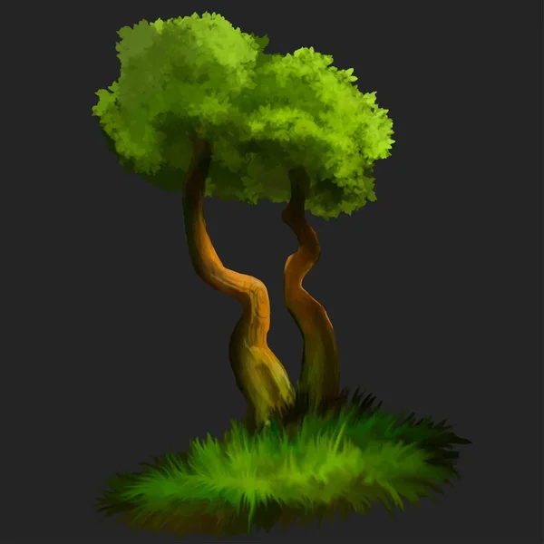 Illustration eines Baumes. — Stockvektor