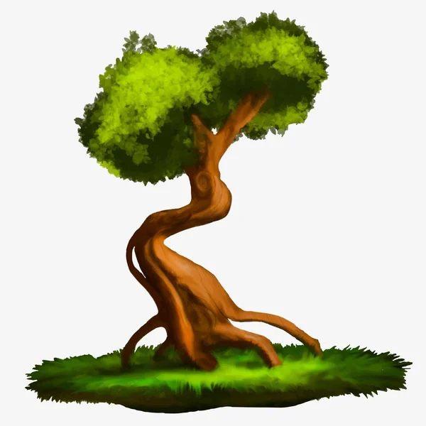 Illustration eines Baumes. — Stockvektor