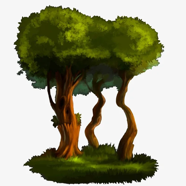 Illustratie van een boom. — Stockvector