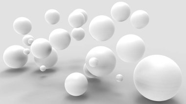 3D render. Soyut 3d şekiller.