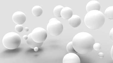 3D render. Soyut 3d şekiller.