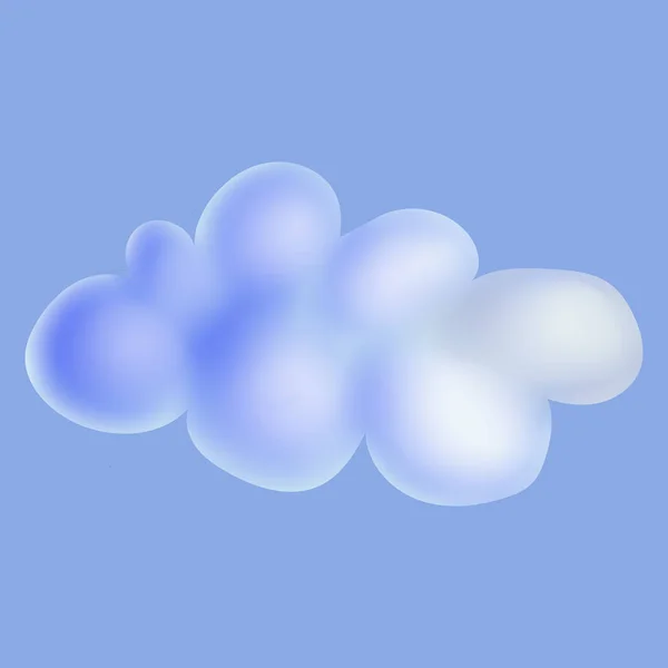 그려진된 구름입니다. 일러스트 레이 션. — 스톡 사진