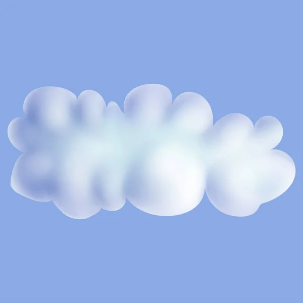 Drawn clouds. Illustration.