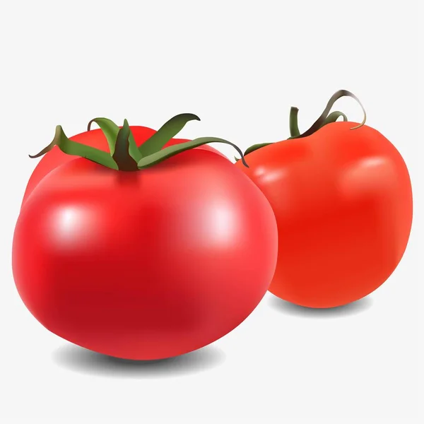 Ilustração vetorial de um tomate. —  Vetores de Stock