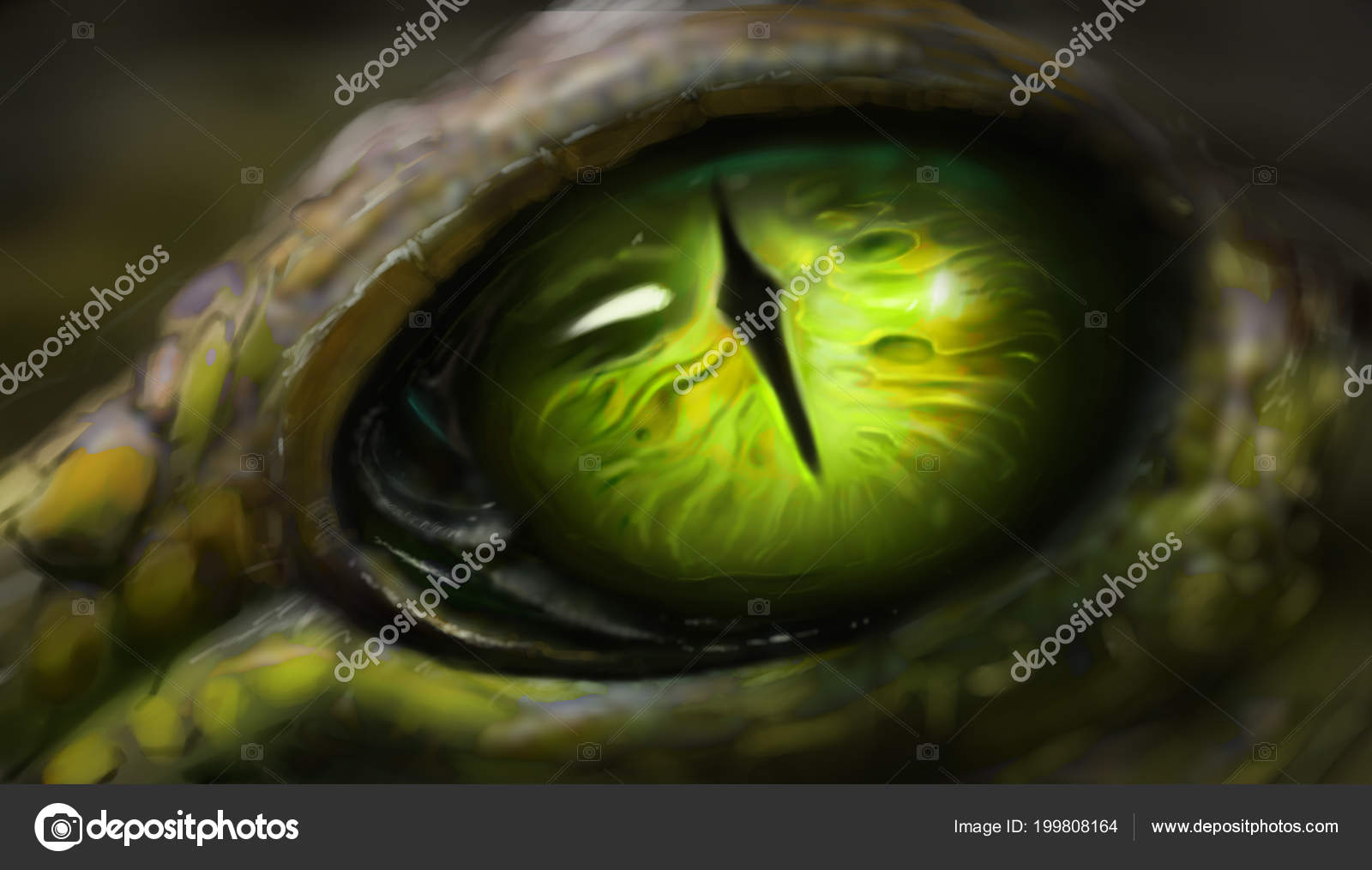 Digital Art Eyes Digital Art Of Lizard Eyes Stock Photo