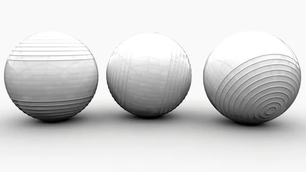 3d imagem bolas abstratas. 3d renderizar fundo esferas volumétricas . — Fotografia de Stock