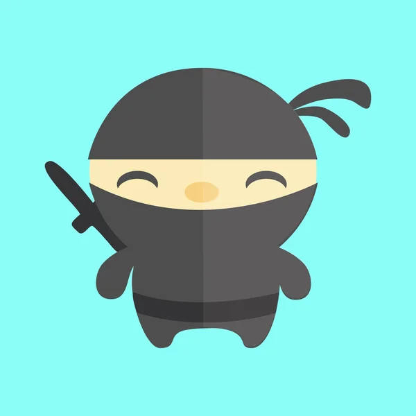 Homme drôle, illustration de personnage. Dans un costume de ninja . — Photo