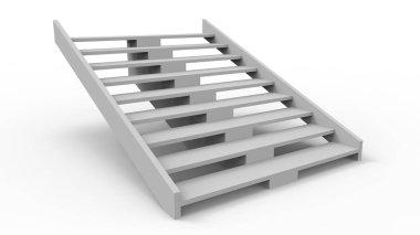 3D görüntüleme, 3D merdiven çizimi.