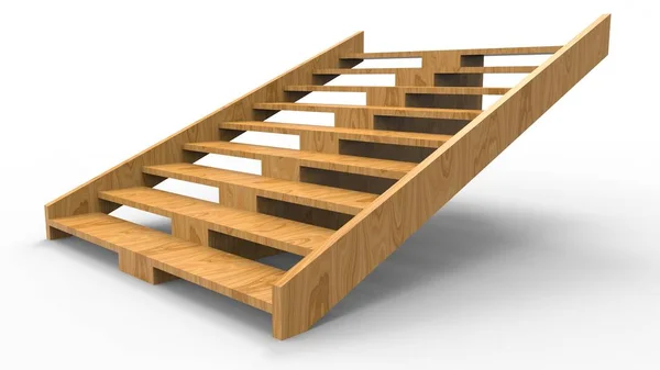 Representación Ilustración Las Escaleras — Foto de Stock