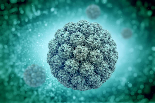 Polyomaviry Byly Rozsáhle Studovány Jako Nádorové Viry Vede Základní Vhled — Stock fotografie