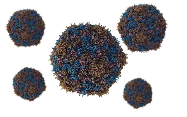 Je to tak. Struktura Staphylococcus viru. 3D — Stock fotografie