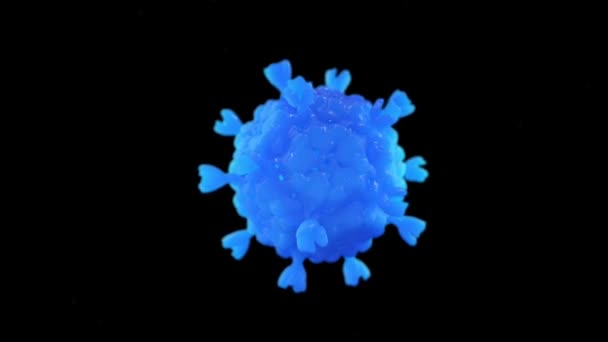Циклічне Обертання Вірусу Гепатиту Альфа Каналом — стокове відео