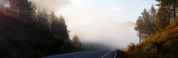 的全景山的库页岛 库页岛岛 — 图库照片