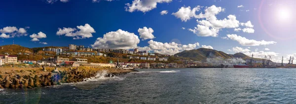 Ciudad Portuaria Kholmsk Sur Sajalín — Foto de Stock