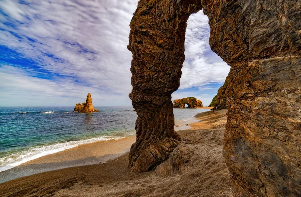 Cape Velikan Sculpture Nature Île Sakhaline Russie Image En Vente