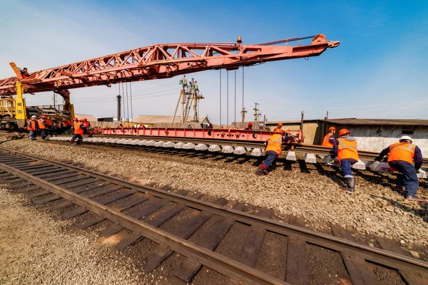 Construcción Del Ferrocarril —  Fotos de Stock